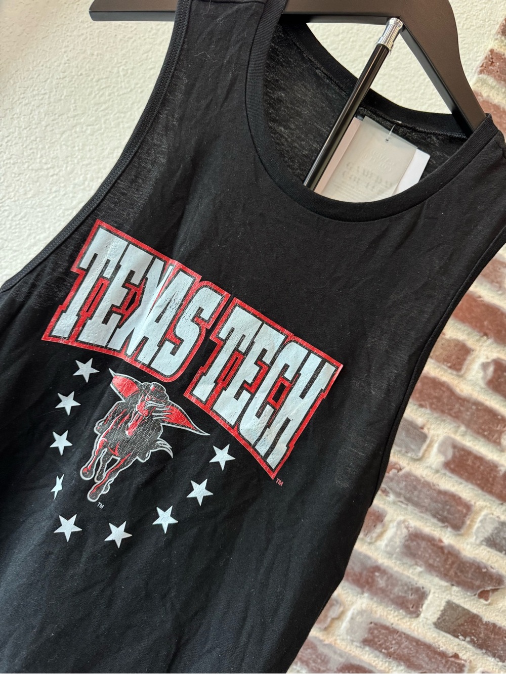 NWT Texas Tech Red Raider Black Graphic Tank Top Women’s Small - University